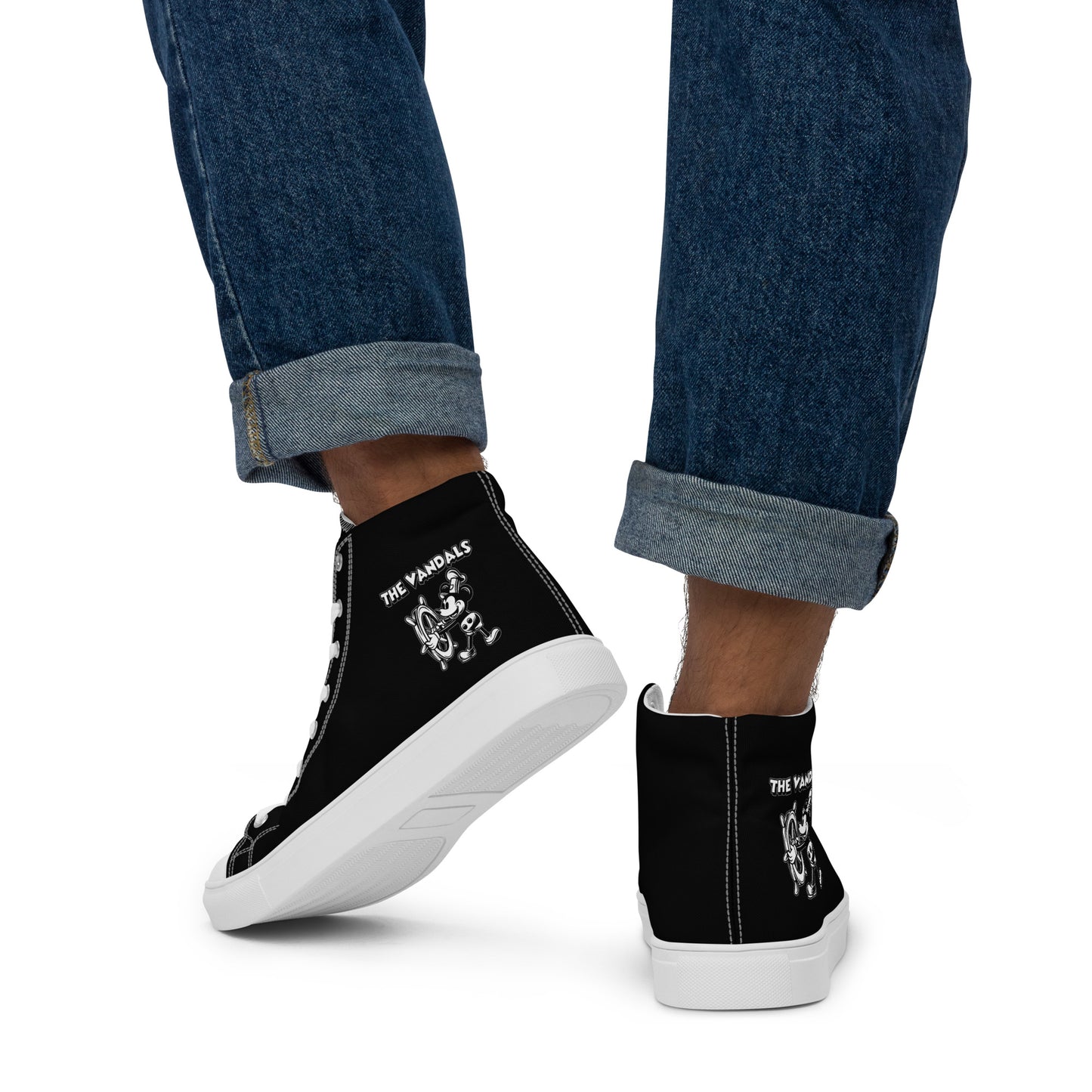 Vandals Mickey Mouse Men’s high top canvas shoes