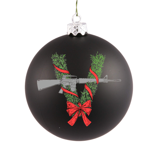 Wreath V Gun Ornament