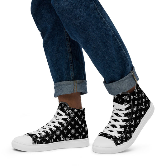 Louis Vuitton Men's Tattoo High-Top Sneakers Printed Monogram